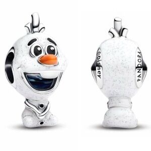 Sterling Silver Pandora Style Disney Frozen Olaf Charm